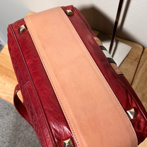 ❣️Reserved❣️LAMB Gwen Stefani Fadeout Satchel in Red Very Nice Condition! - Picture 10 of 14